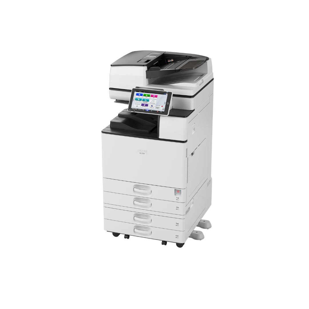 Gamme Ricoh IM 2500 à IM 6000 — multifonctions monochromes évolutives.