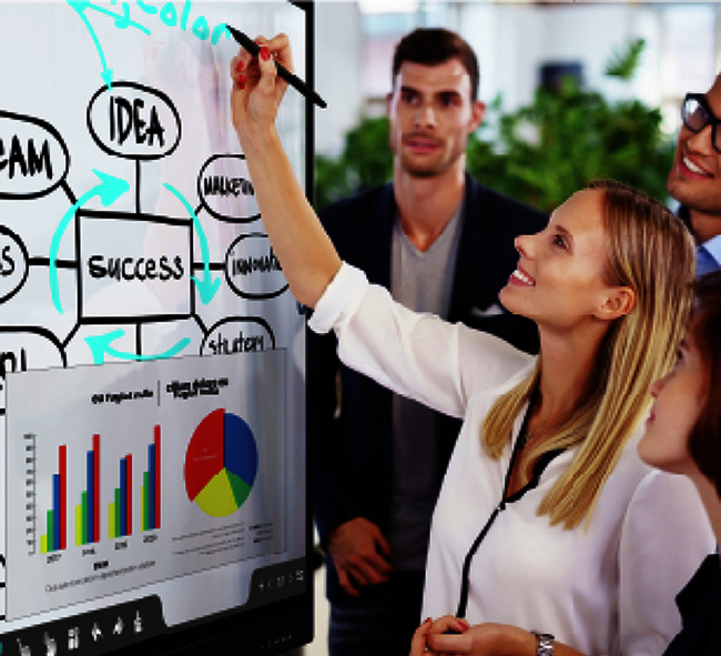 Tableau interactif RICOH A6500 pour entreprise et éducation