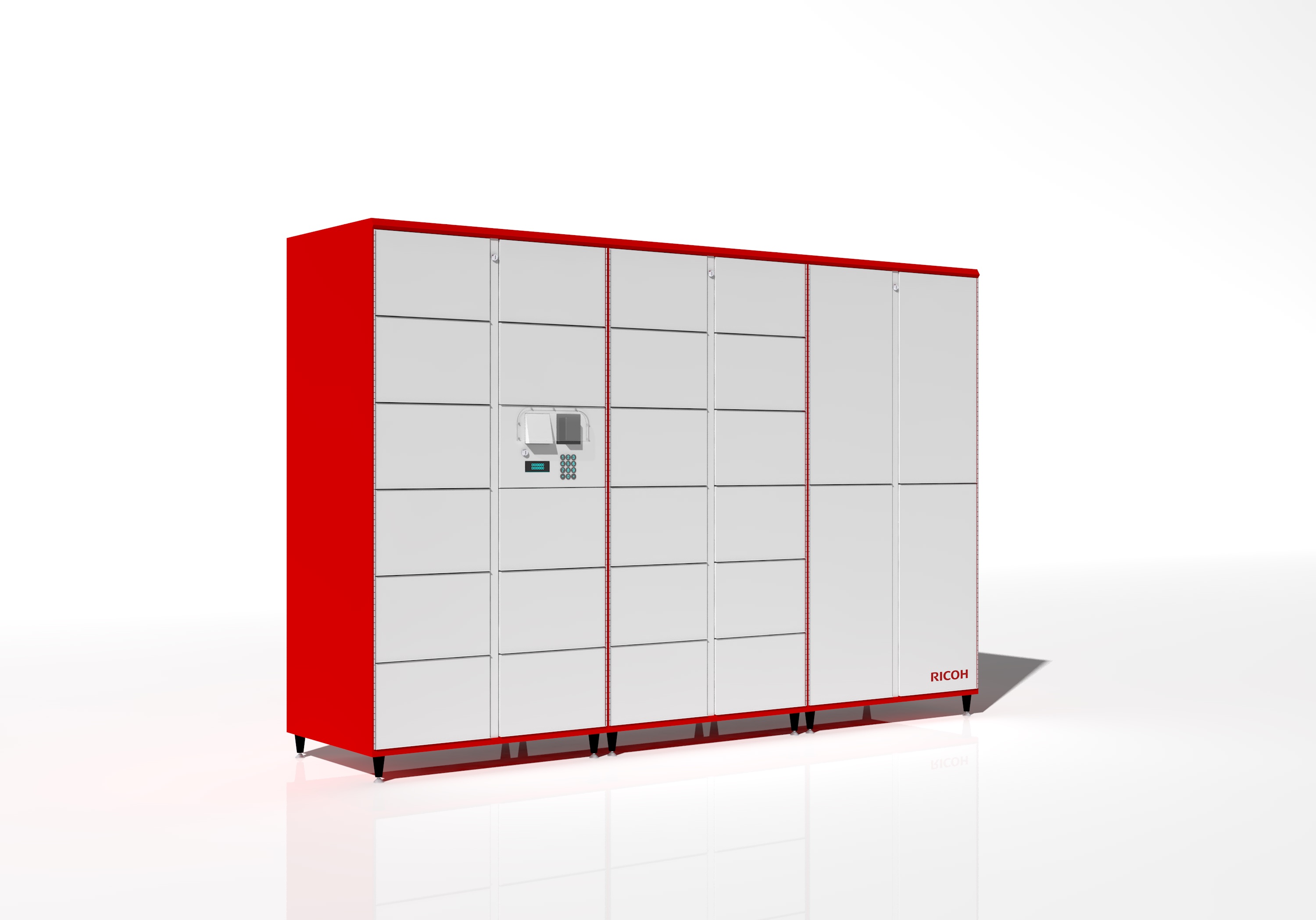 Simplifiez la gestion des équipements et des documents avec les consignes intelligentes Ricoh, accessibles en tout temps et en toute sécurité.
