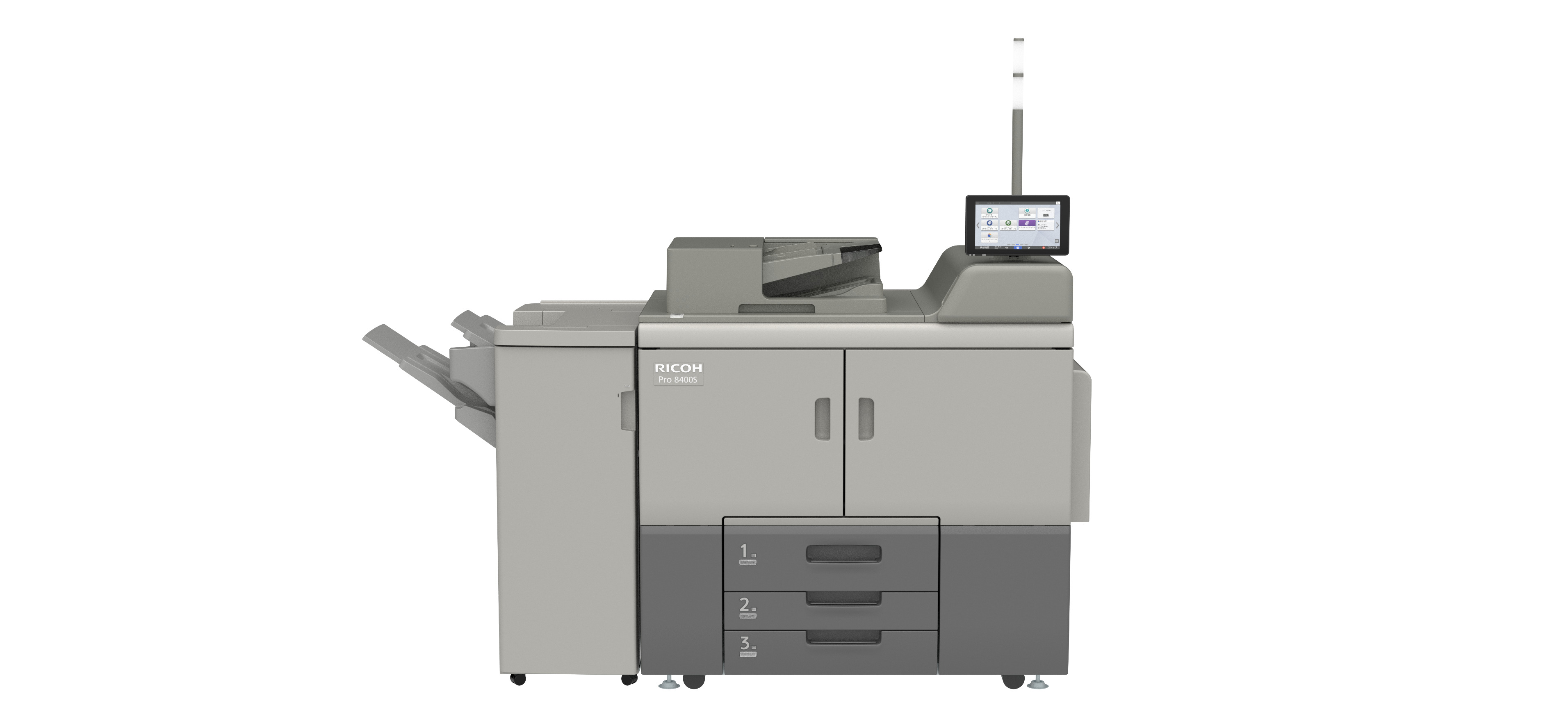 La Ricoh Pro 8400S offre une qualité d'impression exceptionnelle avec une vitesse de 96 pages par minute.